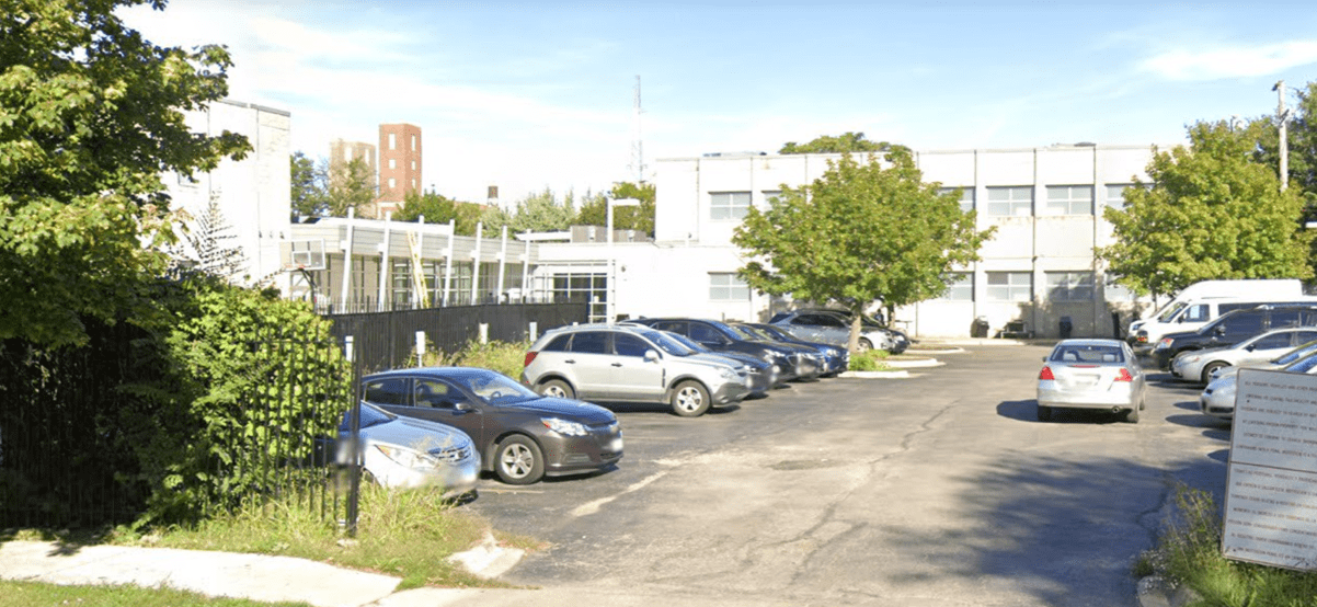 An exterior photo of the North Lawndale Adult Transition Center, located at 2839 W. Fillmore St. in Chicago, IL.